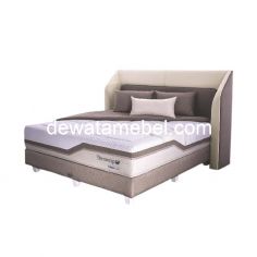 Kasur Kesehatan + Dipan Set Ukuran 200 - Therapedic Therawrap M / Brown